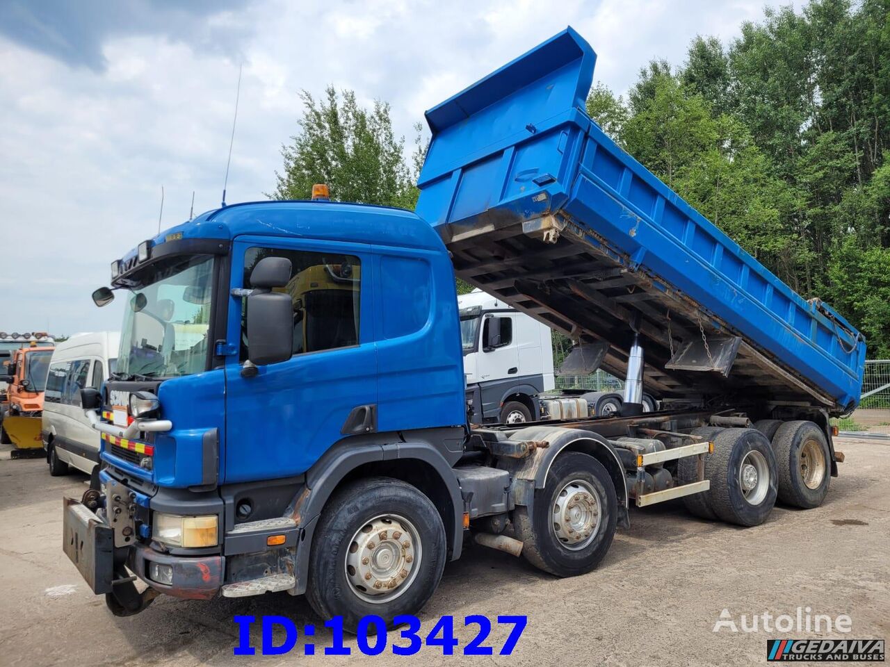 самосвал Scania 124 420 8x2 - Manual - Big Axle - Full Steel