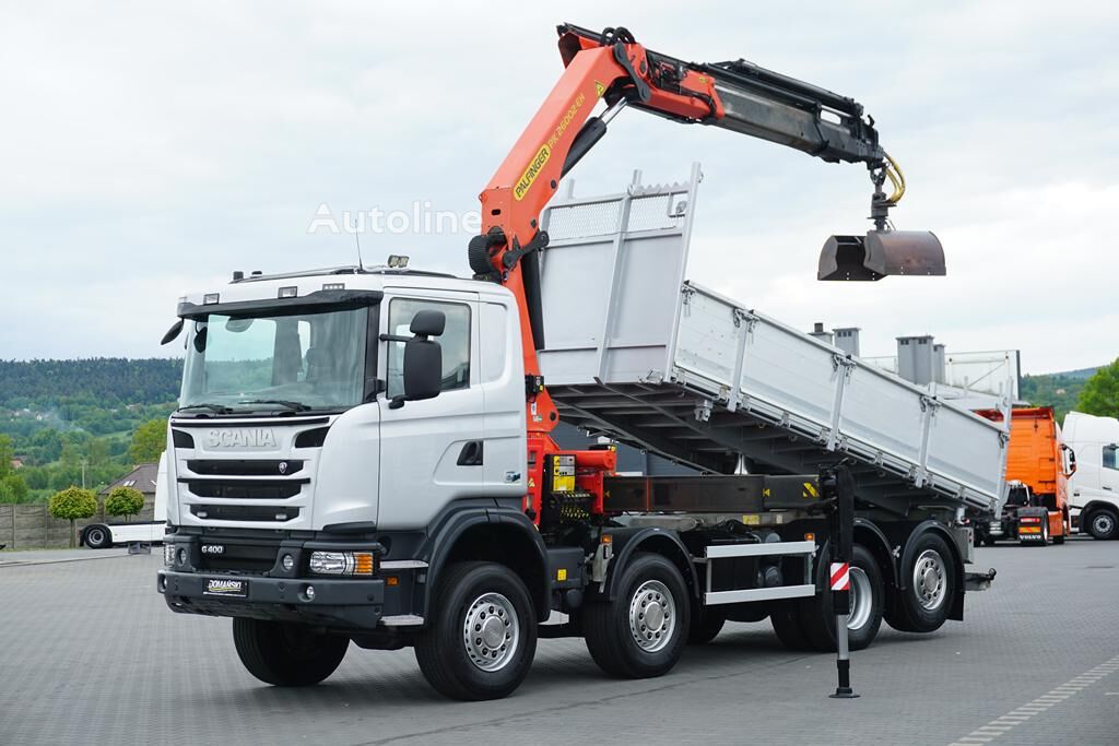 Scania G 400 / E 5 / 8 X 4 / 4 x 4 / WYWROTKA + HDS / TRIDEM / PALFINGE dump truck for sale | Autoline MY Scania G 400 / E 5 / 8 X 4 / 4 x 4 / WYWROTKA + HDS / TRIDEM / PALFINGE dump truck - Autoline