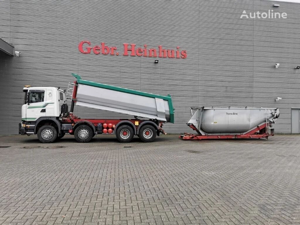 Scania G410 8x4 Euro 6 Wechselaufbau Hardox Mulden Kipper Meiller Aspha volquete