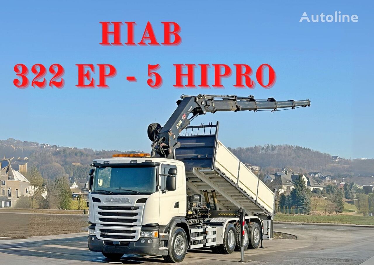 Scania G450 Kipper 6,60m *HIAB 322 EP-5 HIPRO/FUNK *8x4 ダンプトラック