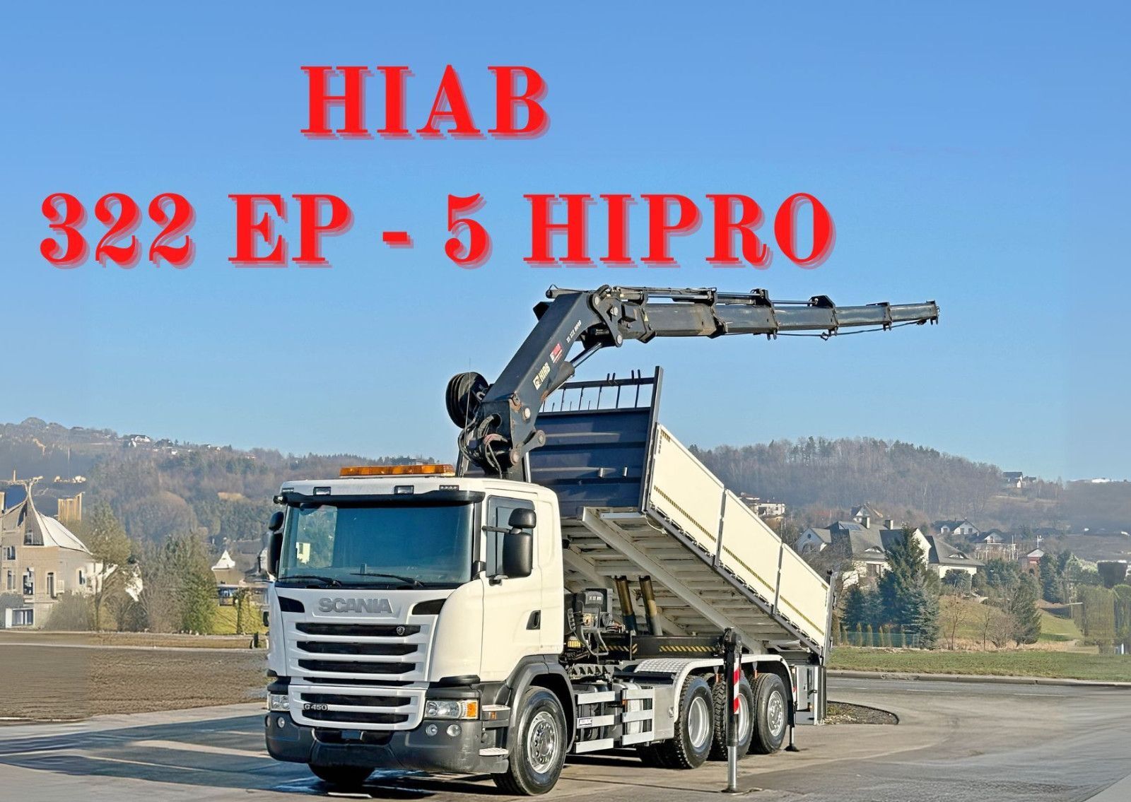 Scania G450 Kipper 6,60m *HIAB 322 EP-5 HIPRO/FUNK *8x4 volquete