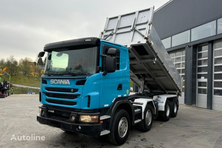 Scania G480 8x4 Moser 3 Seitenkipper dump truck