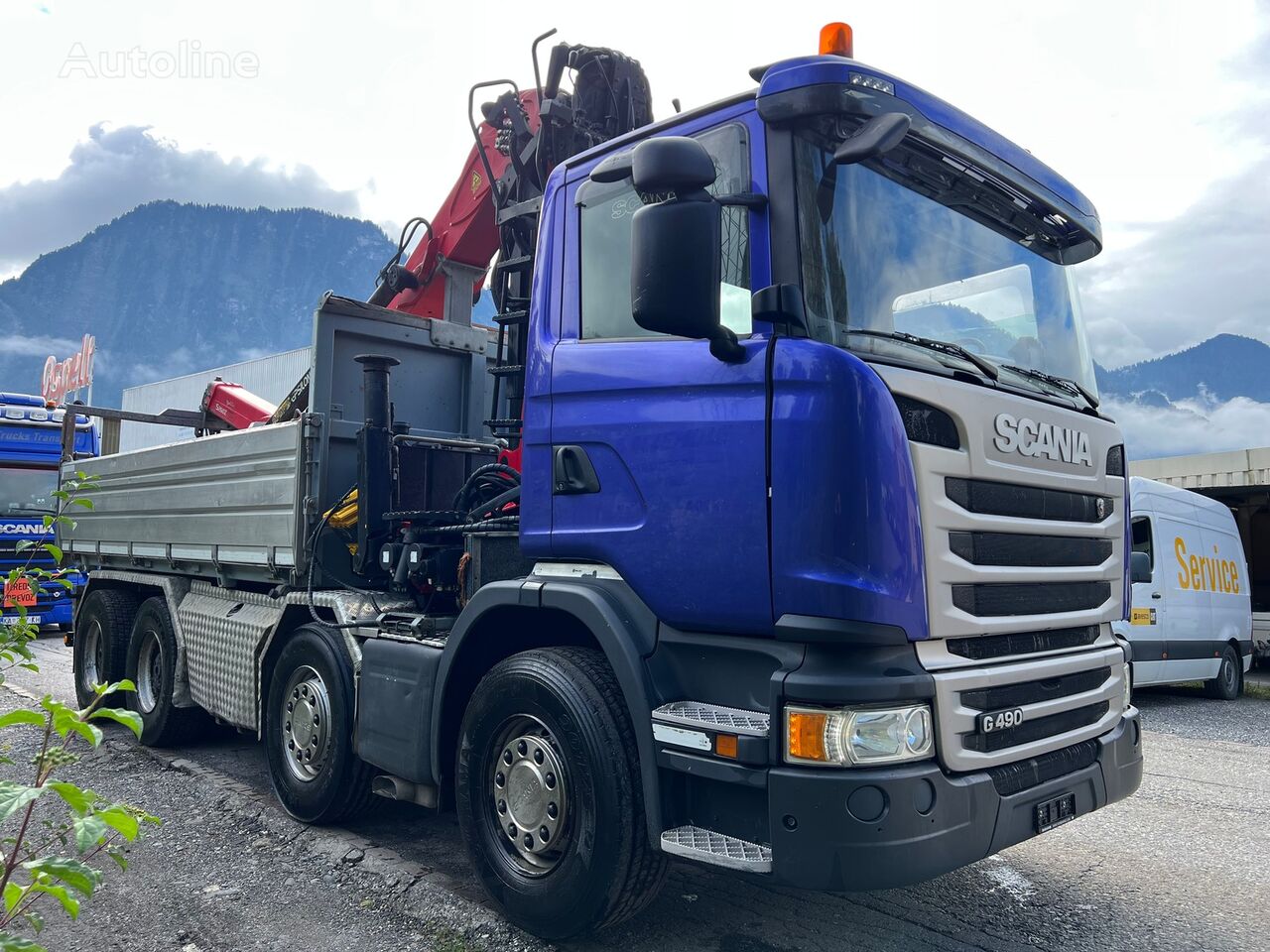 Scania  G490  volquete