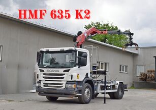 Scania P 250 * HMF 635 K2 + FUNK * TOPZUSTAND Muldenkipper