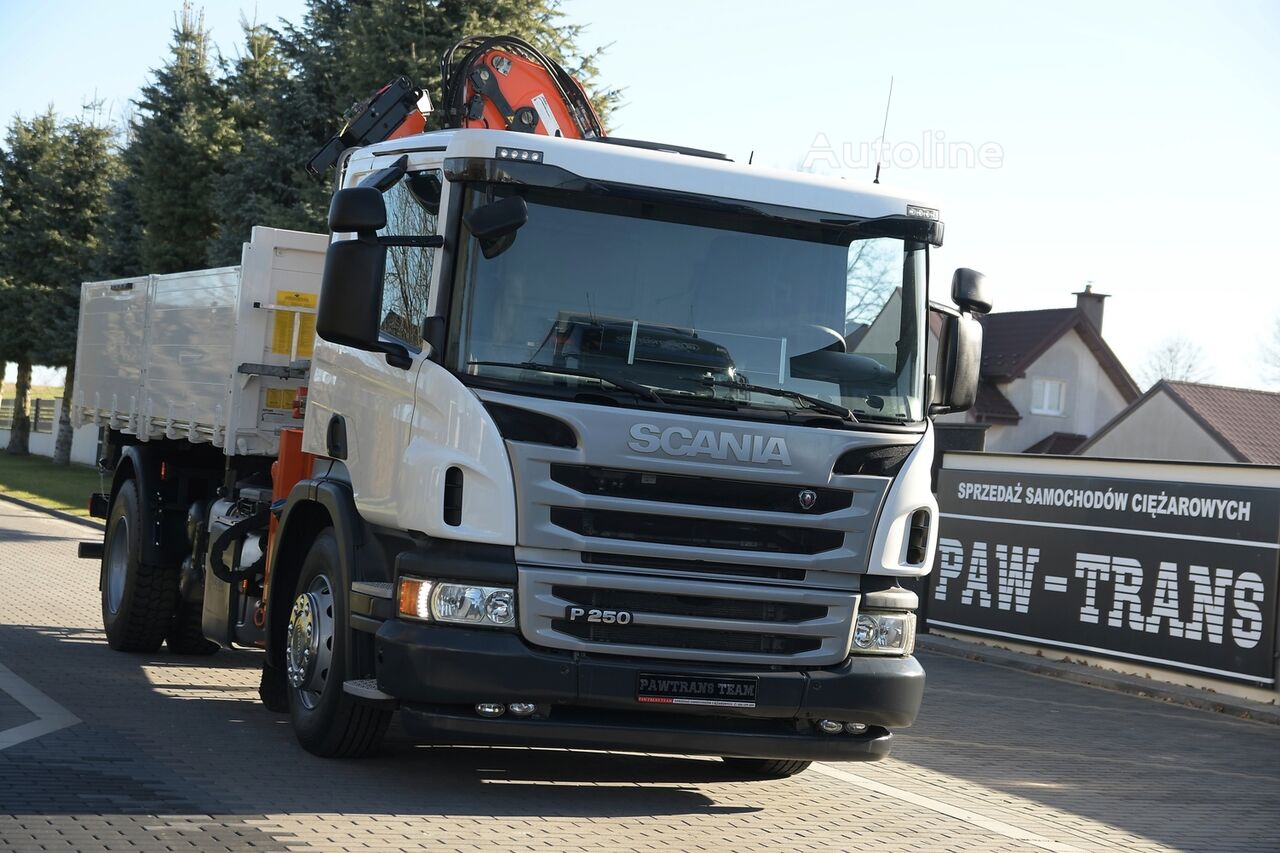 camion-benne Scania P250 /// 2015 /// WYWROT 3 STRONNY /// ATLAS - PILOT /// SUPER S