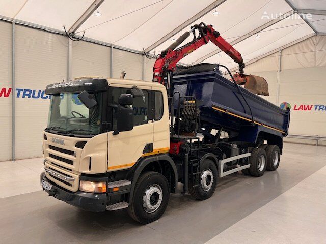 camion-benne Scania P360 8x4 Steel Tipper Grab Manual