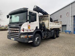 Scania P380 / BIG AXLE / FULL STEEL / 6X4 / HIAB 144E-3 / REMOTE CONTRO dump truck