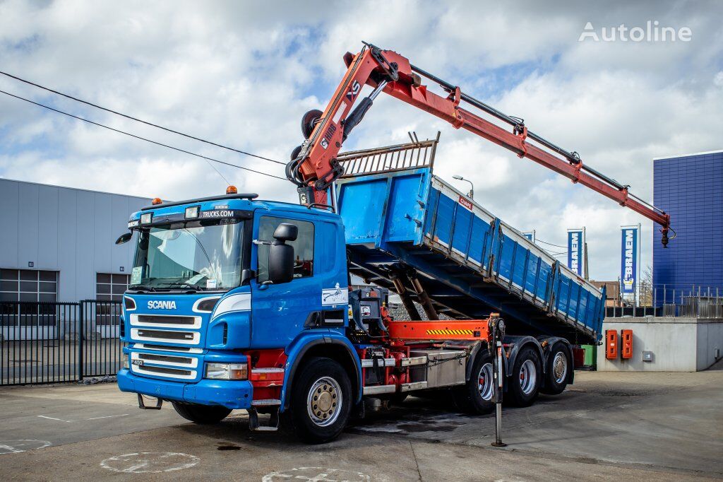 camião basculante Scania P400 - HIAB 166E-4 HIDUO