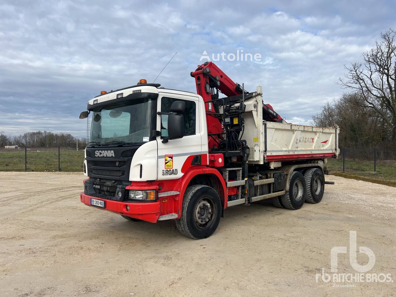 Scania P410 2016 Hiab Z-HIPRO 191C-84 4800 Muldenkipper