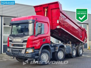 камион кипер Scania P410 8X4 19m3 Big-Axle Steelsuspension Euro 6