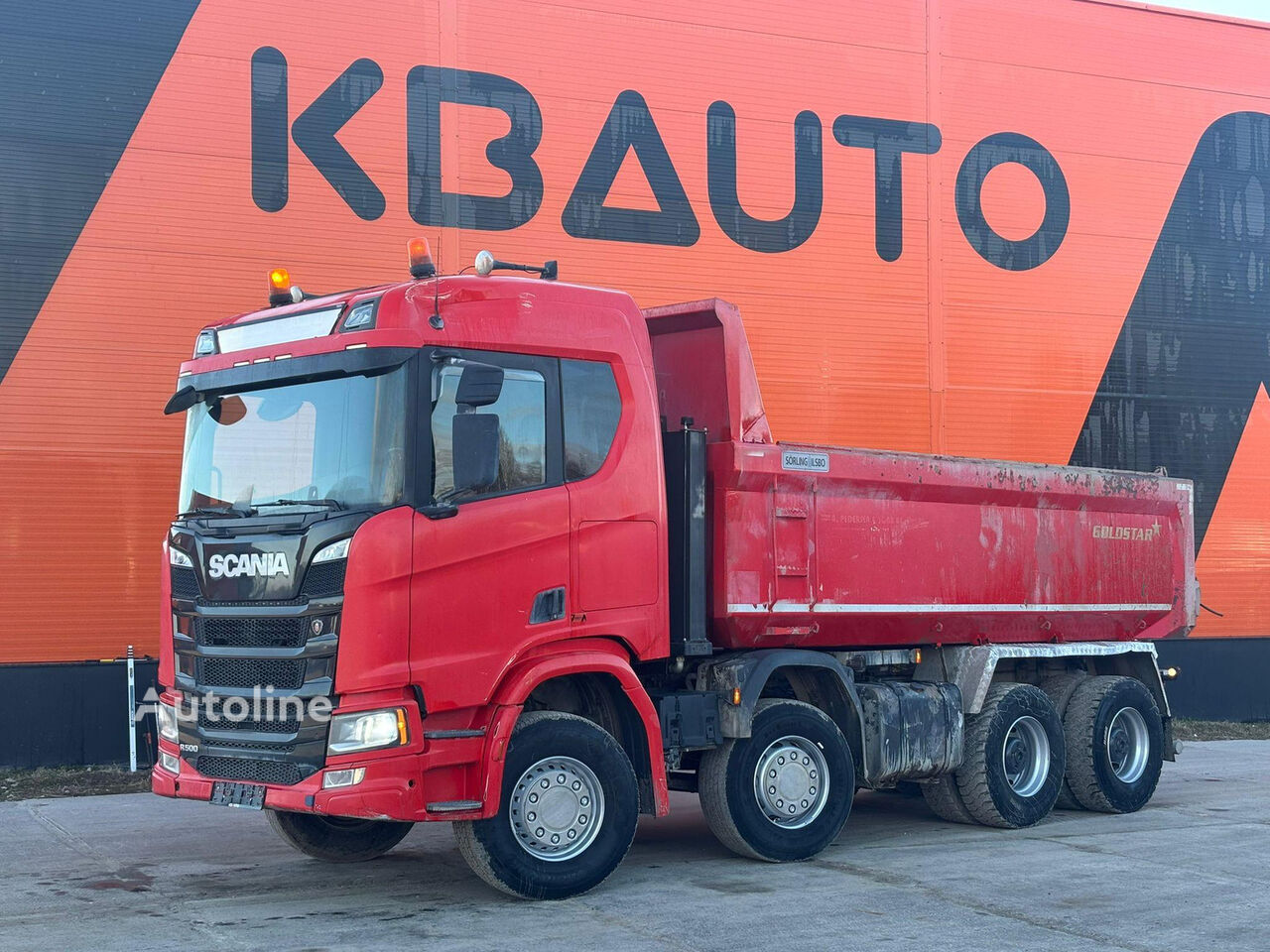 Scania R 500 8x4 RETARDER / FULL STEEL / BOX L=5595 mm kiper - Autoline