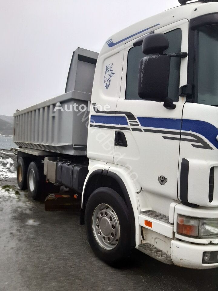 camion-benne Scania R164 *6x4 *PLOW PLATE *SNOW KNIFE *MANUAL