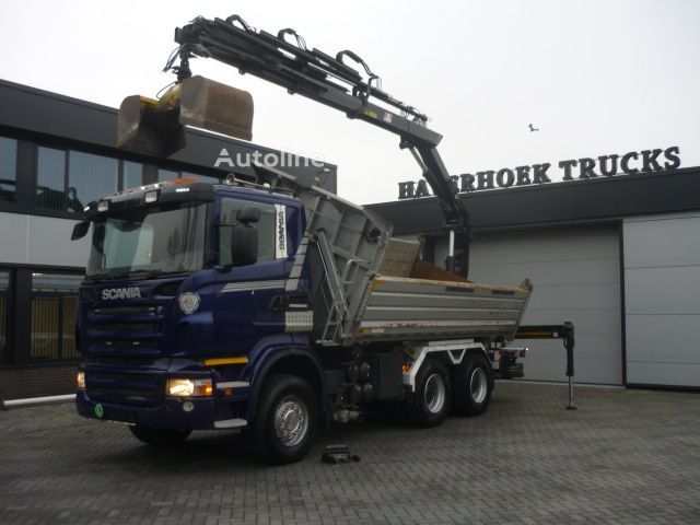 sklápěč Scania R420 6x4 3 side tipper removeable Hiab XS 166- 5 crane Euro 5