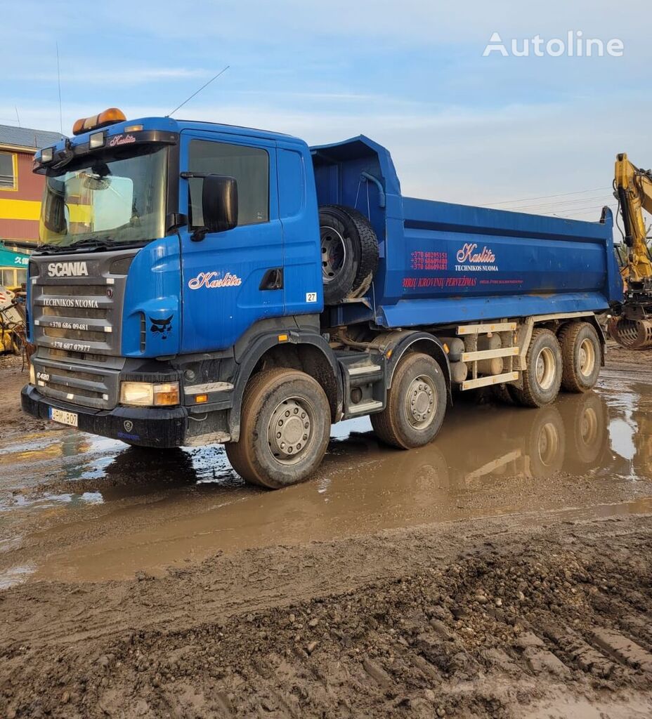 камион кипер Scania R420 8×4