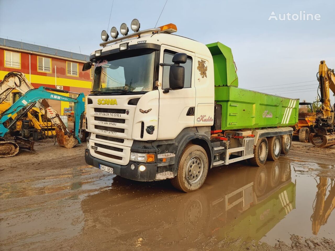 camion-benne Scania R480 8×4