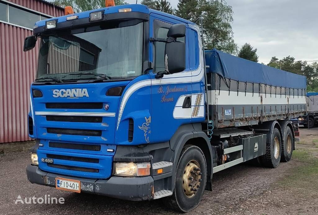 camion-benne Scania R480 LB6x4, kippaava tasonostoauto