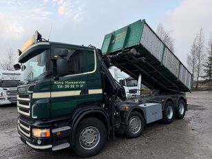 Scania R480 + crane Hiab 166 E-4 Hipro dump truck