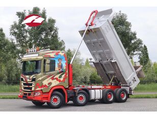 Scania R520 V8 XT 8X4 FULL STEEL RETARDER BIG AXLES dump truck
