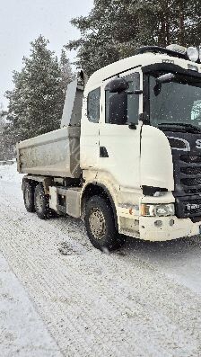 camion ribaltabile Scania R560 *6x4 *DUMPER+TRAILER *FULL STEEL *HUB REDUCTION