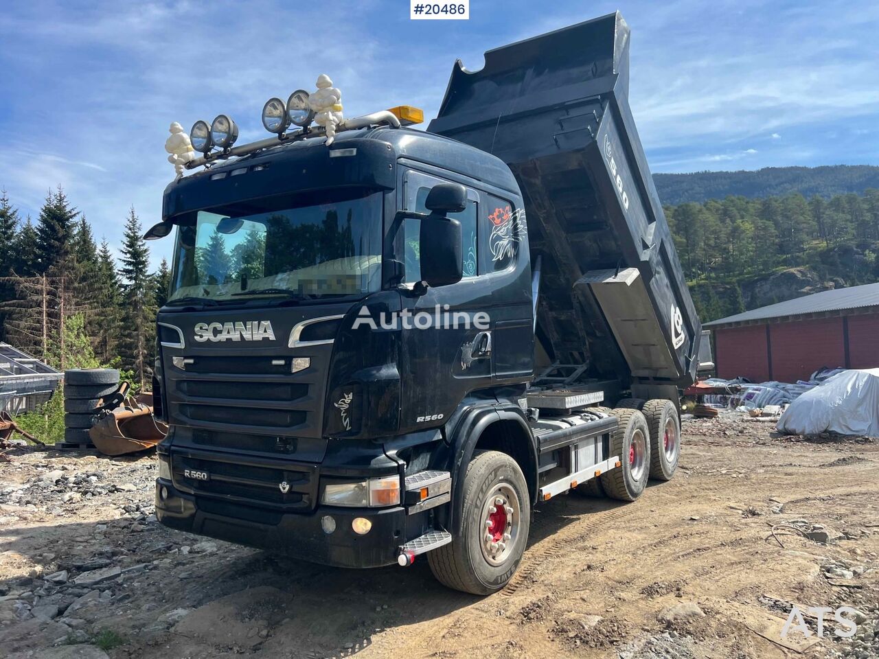 Scania R560 6x4 tipper truck w/ black license plates. WATCH VIDEO dump truck - Autoline