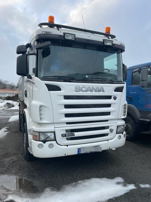 camion-benne Scania R580 6x4 Manual Full Steel