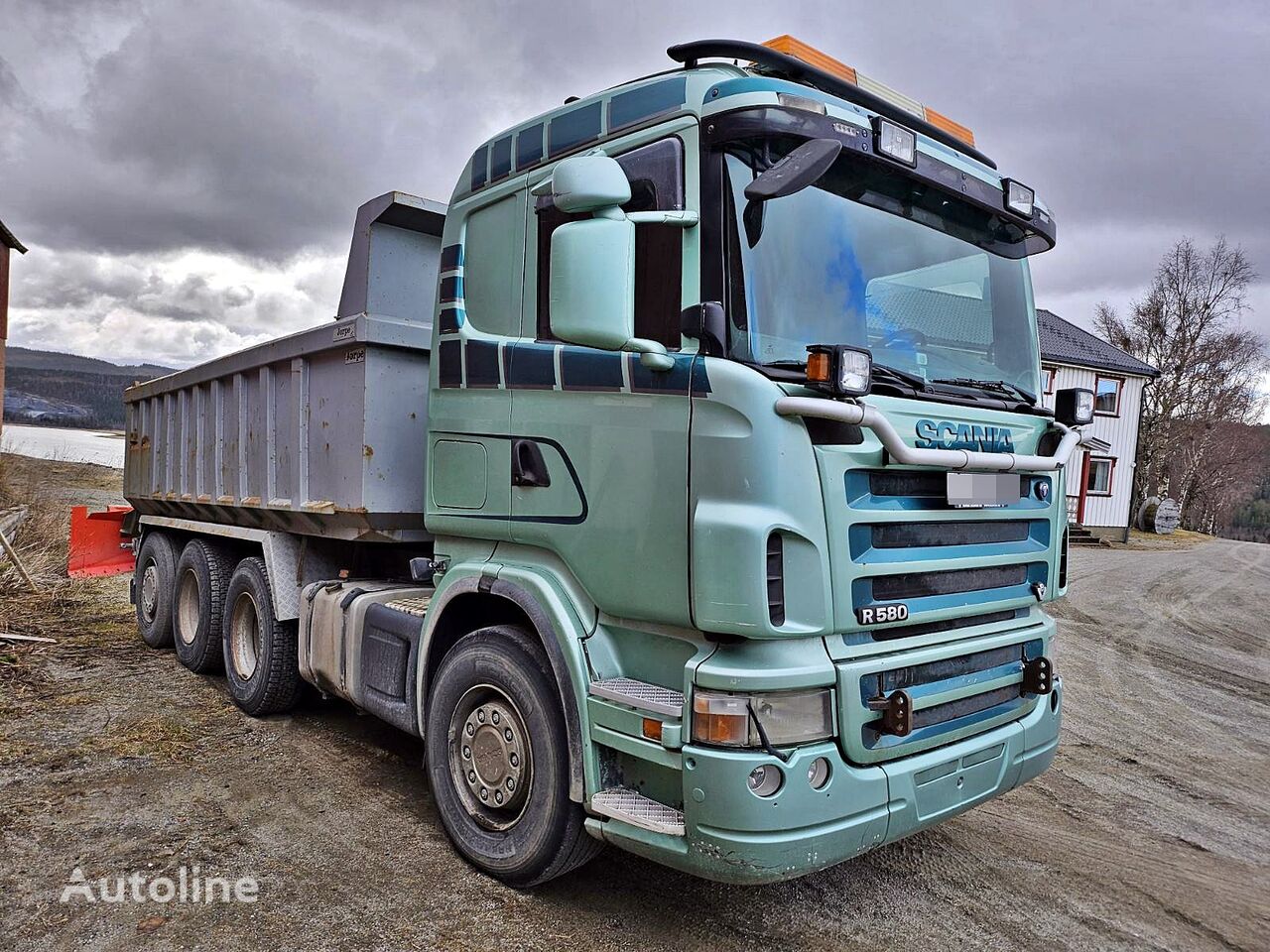 شاحنة قلابة Scania R580 *8x4 *DUMPER *3 PEDALS *RETARDER