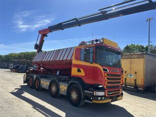 Scania R580 V8 8x4/4 - Tipper - Fassi F295 Year 2021 damperli kamyon