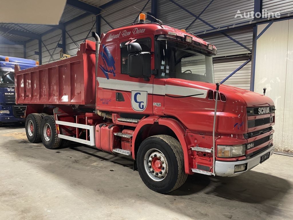 самосвал Scania T124-420 TORPEDO HAUBE - 6x4 - KIPPER - MANUAL GRS900 3+3 - STEE