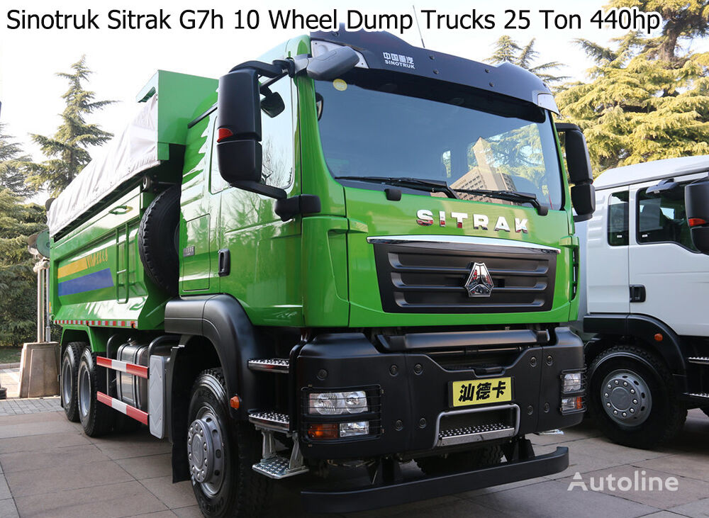 شاحنة قلابة Sitrak Sinotruk Sitrak G7h 10 Wheel Used Dump Trucks 25 Ton