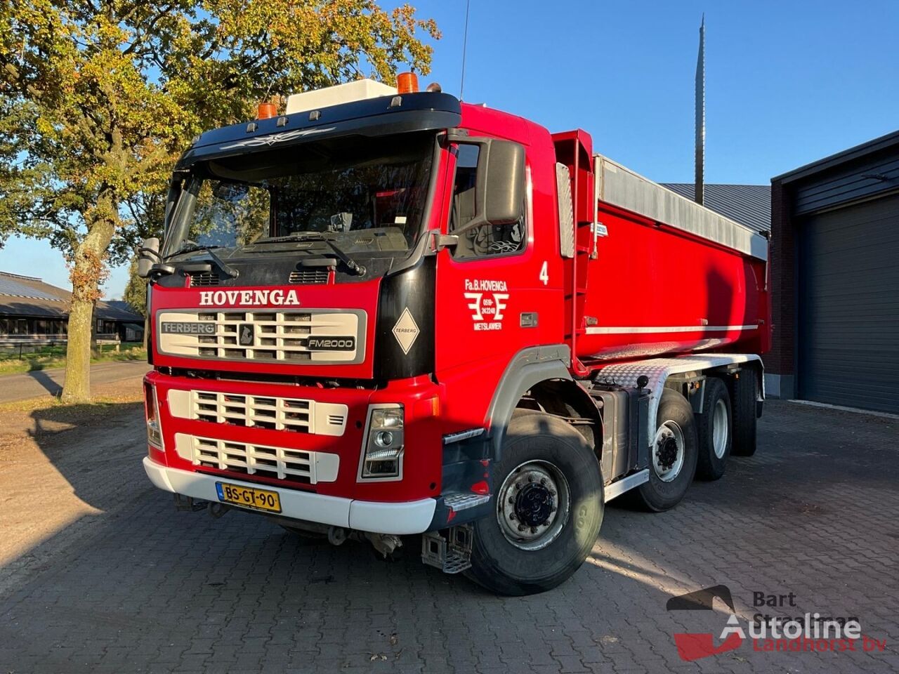 Terberg FM2000-T 8x8 Euro 5 Handgeschakeld Kipper met kleppen dump truck