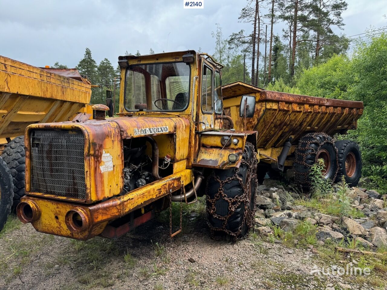 camion-benne Volvo 860