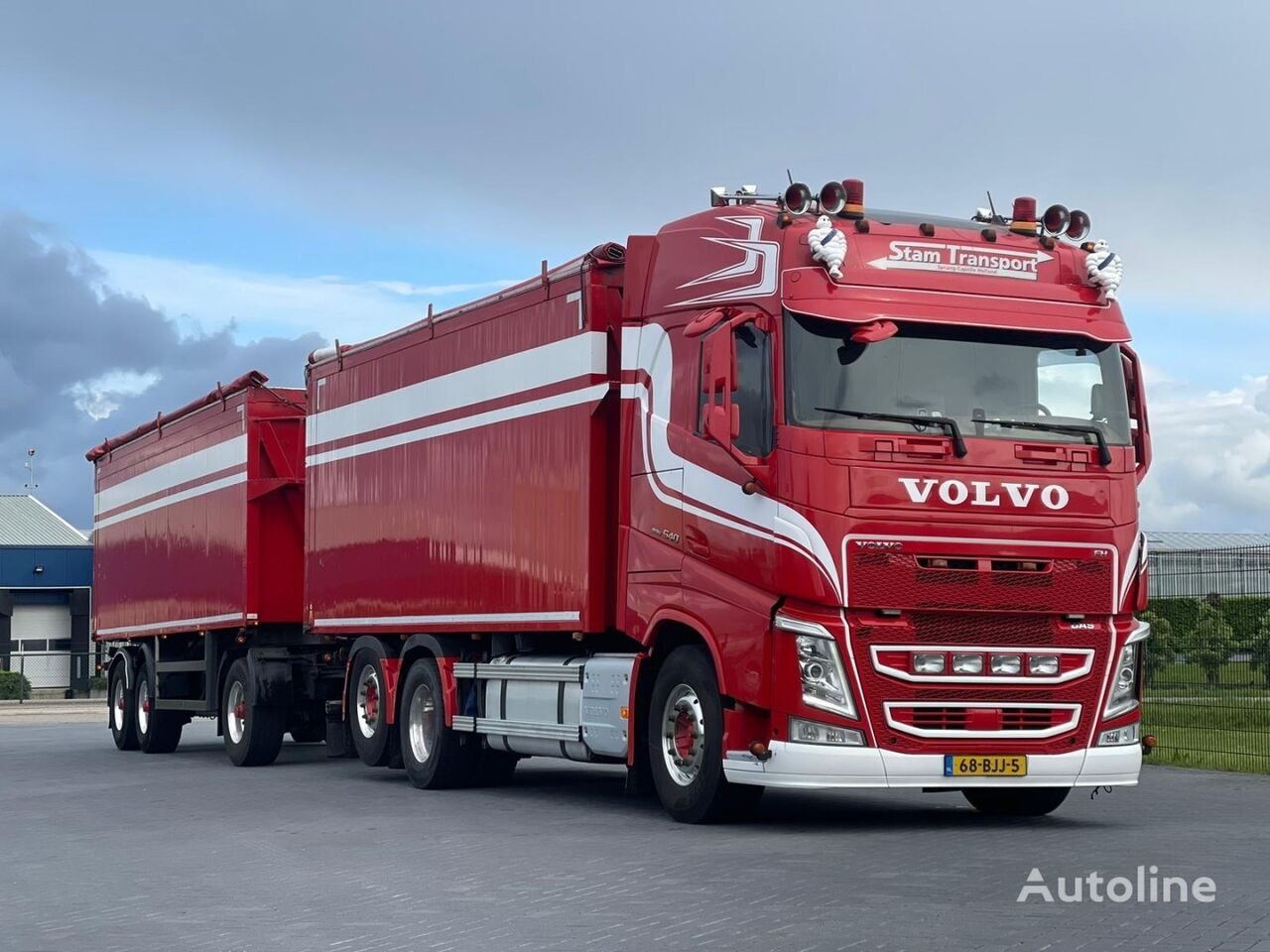 شاحنة قلابة Volvo FH 13.540 TIPPING, 68M3 COMBI+OVA 2006, I-PARK COOL