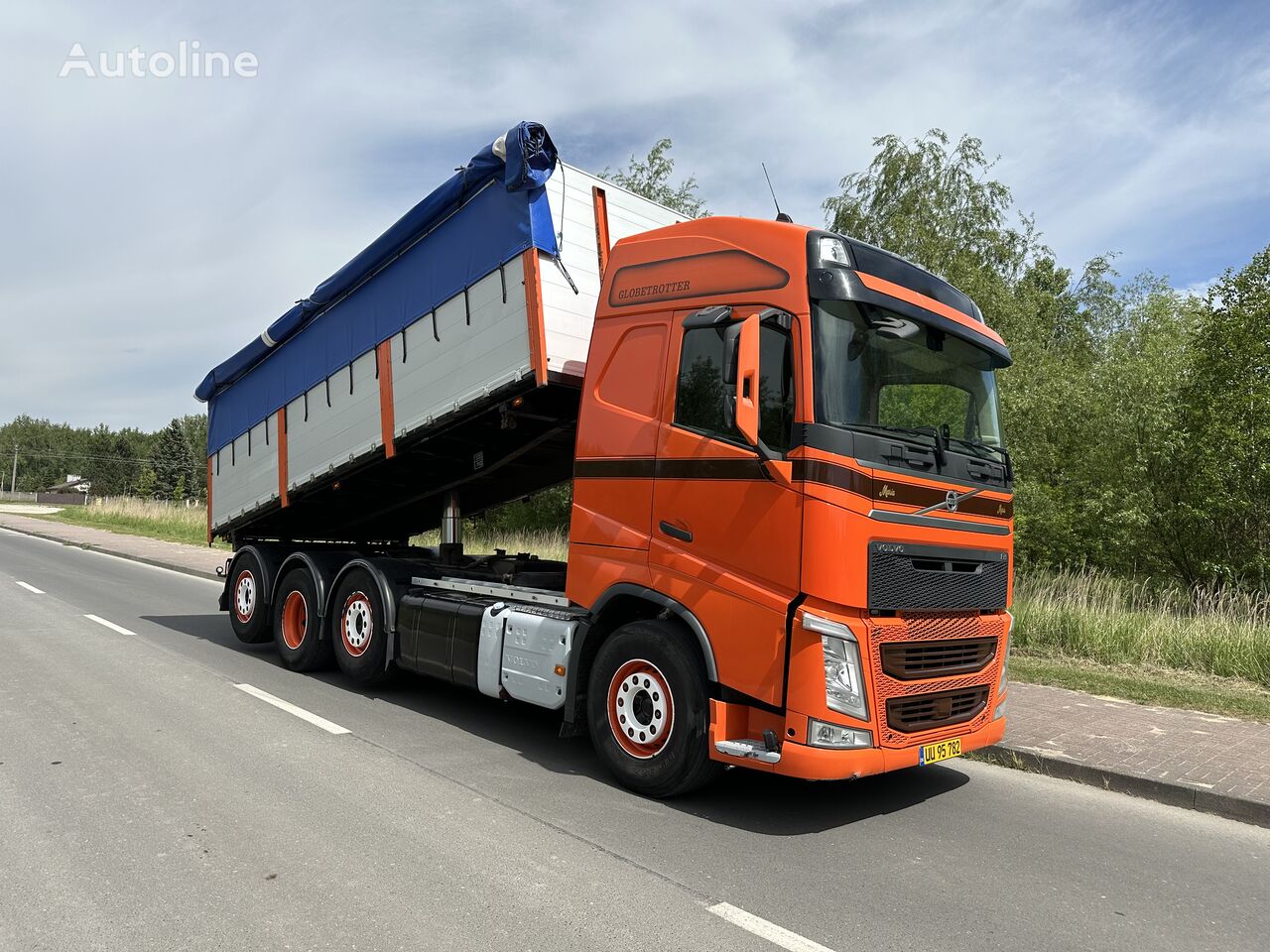 کامیون کمپرسی Volvo FH 500 + تریلر تخلیه بار