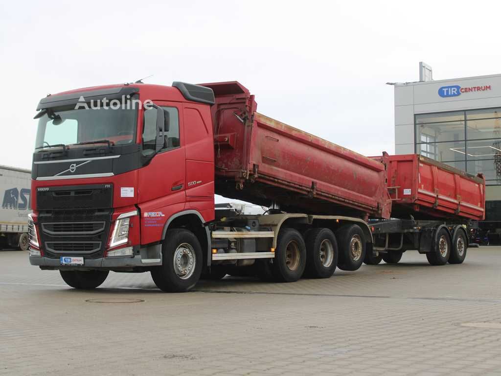 Volvo FH 500 dump truck + dump trailer