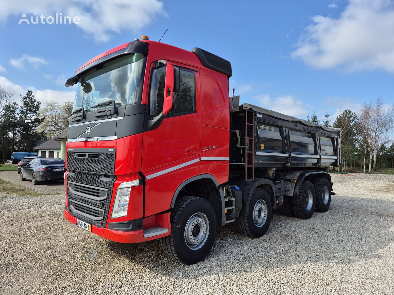 камион кипер Volvo FH 500 8X4 Meiller-Kipper