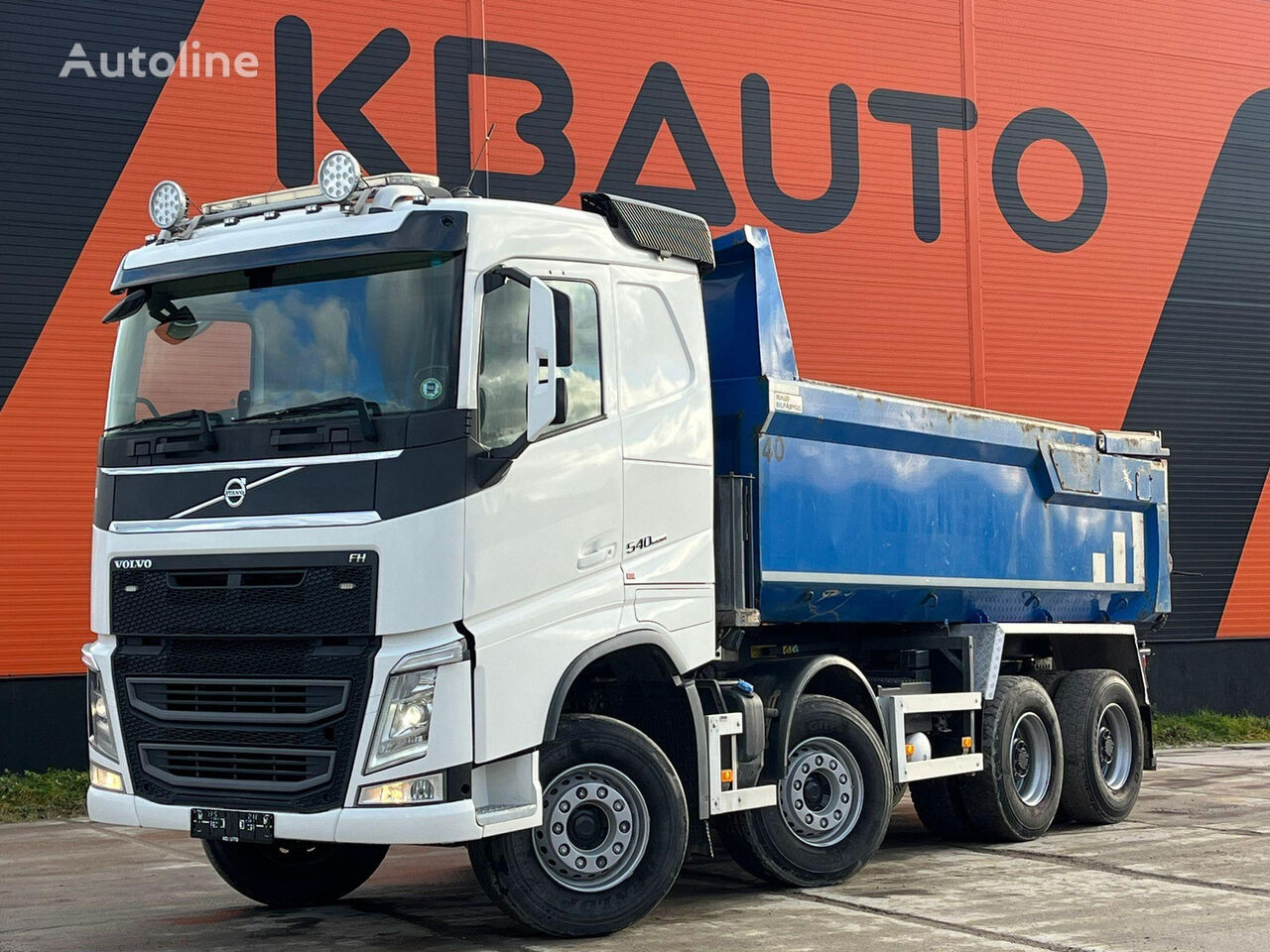 truk pembuangan Volvo FH 540 8x4 RETARDER / TANDEM AXLE LIFT / BIG AXLES / BOX L=5445