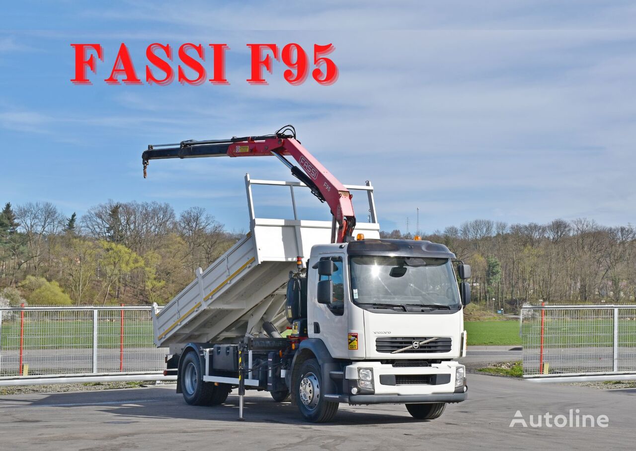 sklápěč Volvo FL 290 KIPPER 4,90m * FASSI F95A.22 + FUNK * TOP