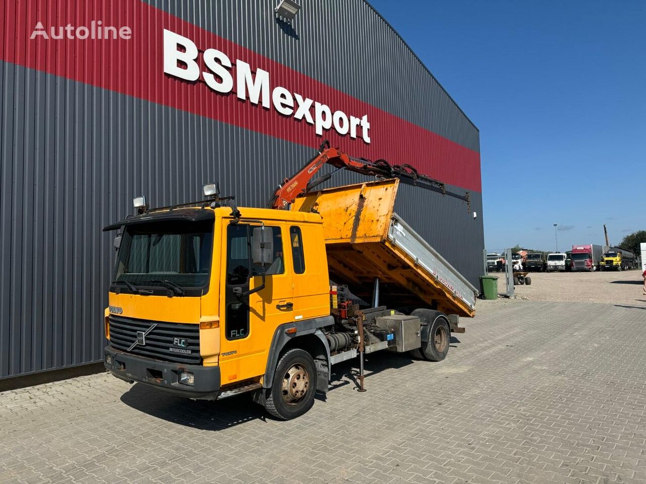 Volvo FLC + Palfinger PK 3800 dump truck