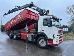 camion-benne Volvo FM 380 6x2 TIPPER + CRANE HIAB 144 E-3 PRO + ROTATOR - LIFT + ST