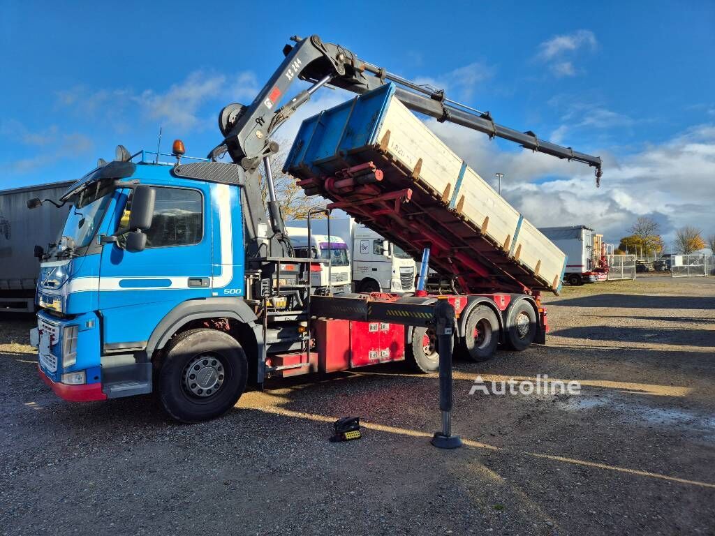 Volvo FM 500 8x4/4 // HIAB 244 EP-5 HIPRO // 3 way tip dump truck - Autoline