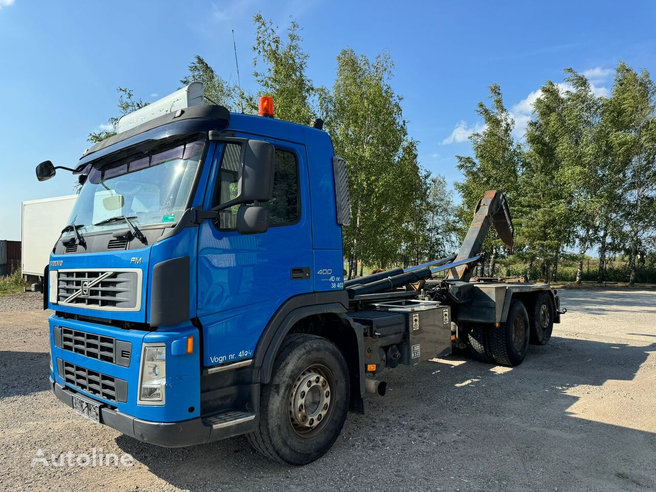 camião basculante Volvo FM400 with Hook Multilift XR