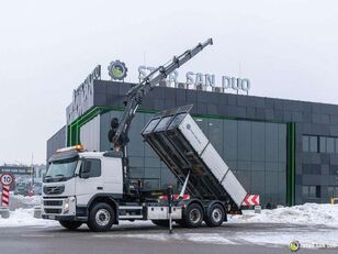 Volvo FM430 6x2 HIAB 166 E-5 HIPRO Crane Kipper dump truck