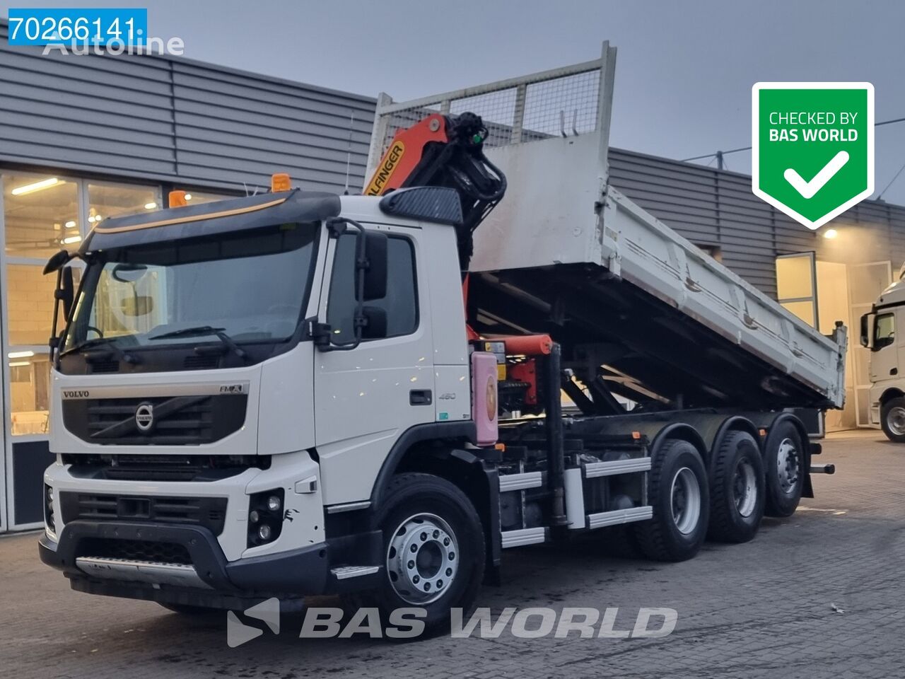 camion-benne Volvo FMX 450 8X4 Palfinger PK 20001-K Crane Kran Retarder Euro 5