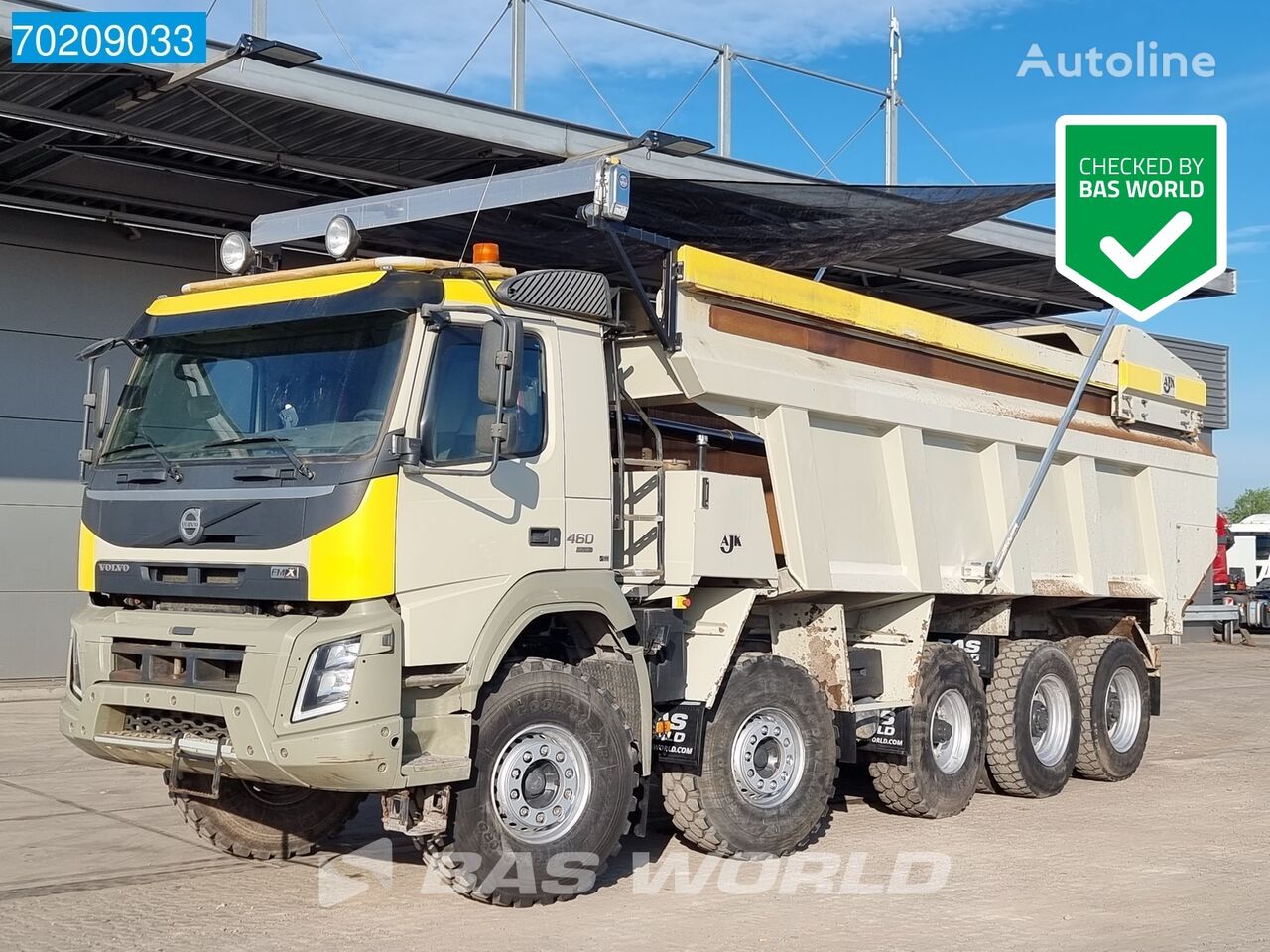 Volvo FMX 460 10X4 33m3 55T payload Hydr. Pusher Euro6 billenős teherautó