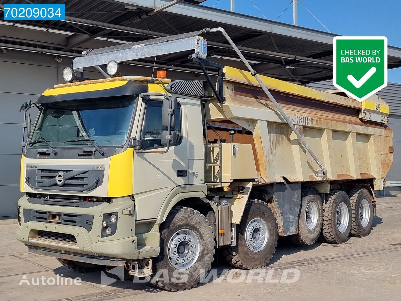 camion-benne Volvo FMX 460 10X4 34m3 Hydr. Pusher 55T payload VEB+ EEV