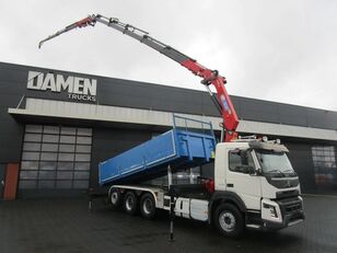 autobasculantă Volvo FMX 460 8x4 Euro 6 HMF 3220-K5 + JIB FJ 1000-K4 + Kipper