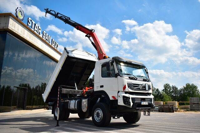 Volvo FMX 4x4 PALFINGER PK 13001 CRANE KIPPER EURO 5 ! Muldenkipper