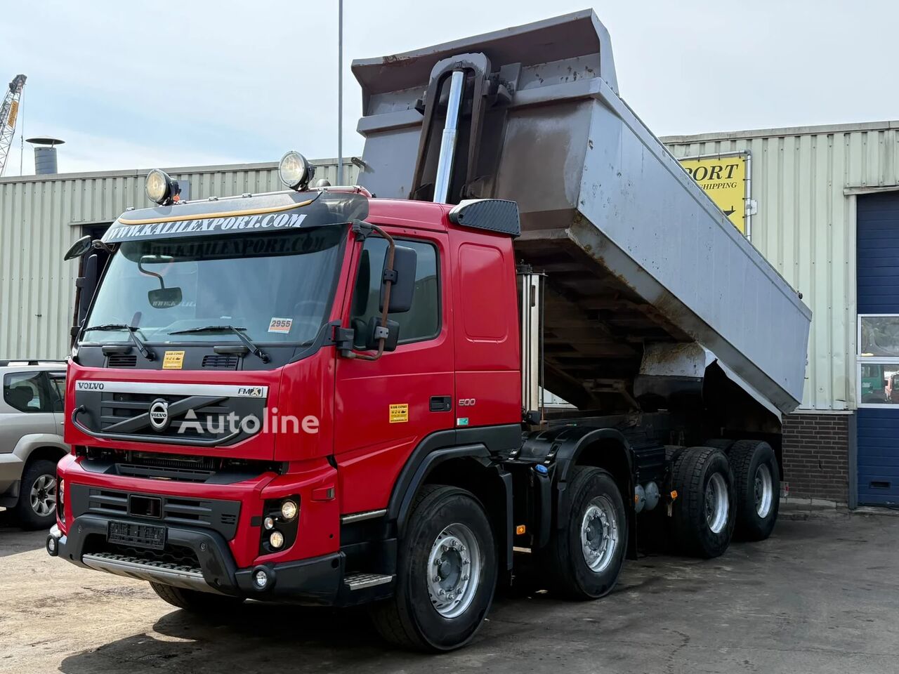 Ανατρεπόμενο φορτηγό Volvo FMX 500 Heavy Duty Kipper 8x4 Full Steel Susepsnion Euro5 Good C - Autoline