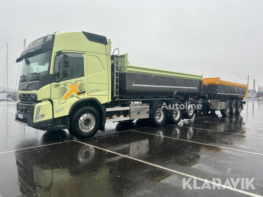 شاحنة قلابة Volvo FMX 540 + العربات المقطورة شاحنة قلابة