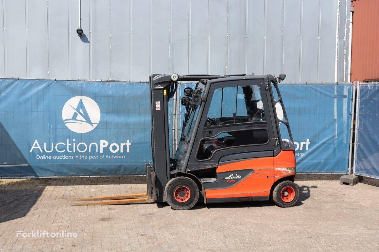 Linde E20 electric forklift